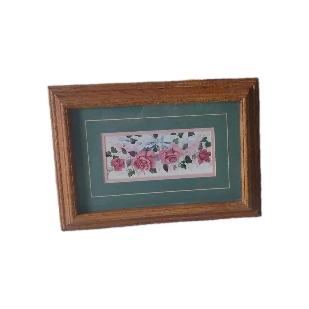 Vintage Carved Wooden frame 15x12 Traditional Farm House Cottage Corp